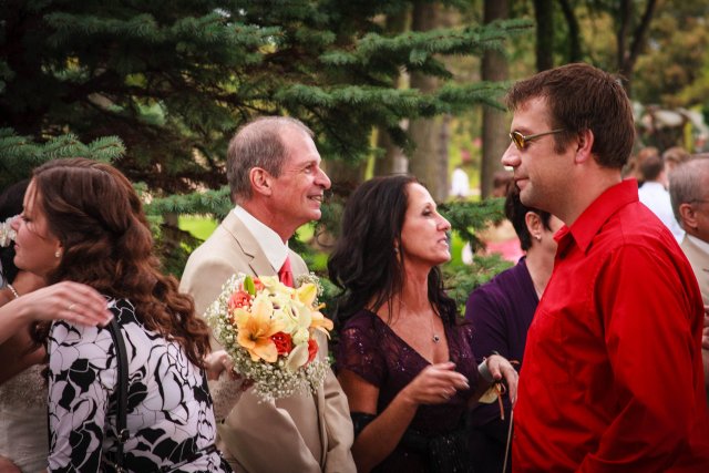 Receiving the guests